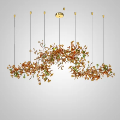 Підвісна світлодіодна люстра ELLING B L200 Amber у вітальню LED