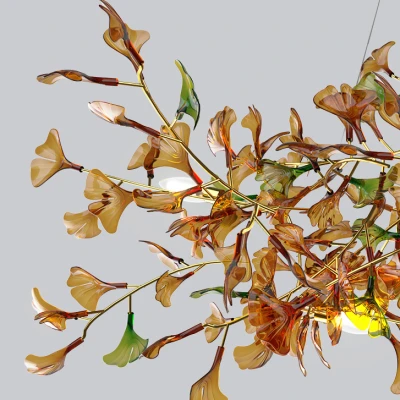 Підвісна світлодіодна люстра ELLING B L200 Amber у вітальню LED