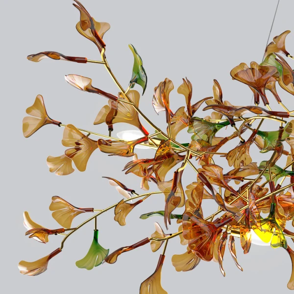 Подвесная люстра ELLING B L250 Amber светодиодная в спальню