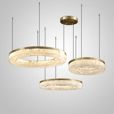 Люстра світлодіодна Кільцева OLAGUS COMBO А Brass LED
