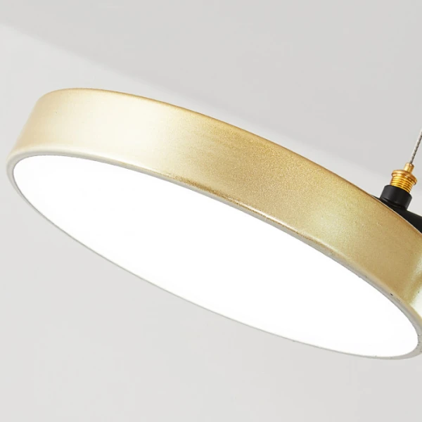 TECHNO LIGHT Люстра светодиодная в зал — цвет золото, из материала металл, акрил, стиль модерн