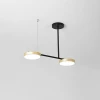 TECHNO LIGHT Люстра светодиодная в зал — цвет золото, из материала металл, акрил, стиль модерн