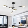 TECHNO LIGHT Люстра светодиодная в зал — цвет золото, из материала металл, акрил, стиль модерн