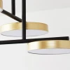 TECHNO LIGHT Люстра светодиодная в зал — цвет золото, из материала металл, акрил, стиль модерн