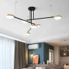 TECHNO LIGHT Люстра светодиодная в зал — цвет золото, из материала металл, акрил, стиль модерн