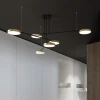 TECHNO LIGHT Люстра светодиодная в зал — цвет золото, из материала металл, акрил, стиль модерн