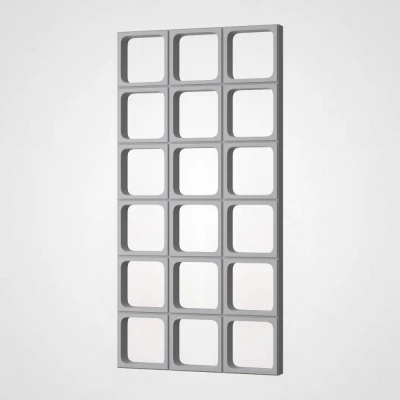 3D Стінова панель PN1528-8-G цементний сірий 1200-600-60
