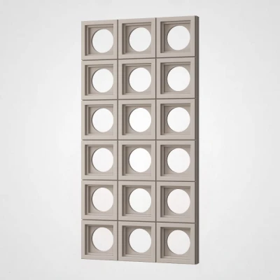 3D Стінова панель PN1528-6-C сучасний сірий 1200-600-65