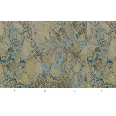 Стінова панель CROWN Широкоформатна 80021P Кварцит Амазонит - 2800-1220-8 мм