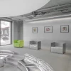 Стінова панель PREMIUM WR-MDF05 Мелкошлифованный хром