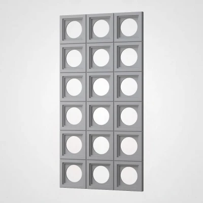 3D Стінова панель PN1528-5-G цементний сірий 1200-600-30