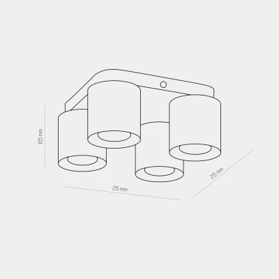 Накладной точечный светильник TK Lighting VICO золотой