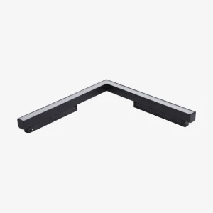 Магнітний трековий світильник 48 В Azzardo ALFA SAGA TRACK MAGNETIC CORNER A 24W 3000K чорний
