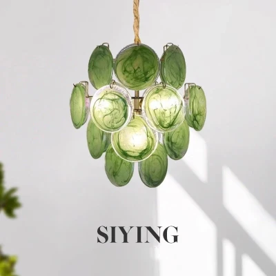 Люстра MURANO Green scattering 028